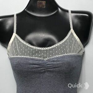 L - New Women’s Secret Navy Cotton Striped Bodysuit